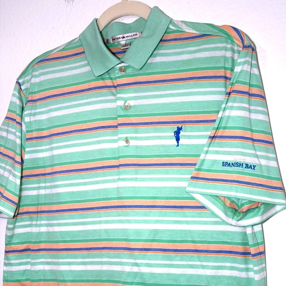 Peter Millar Other - Peter Millar Mens Summer Comfort Spanish Bay Short Sleeve Golf Polo Shirt Large